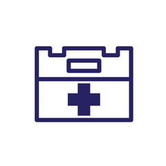 first aid box icon logo collection