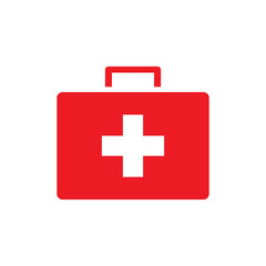 first aid box icon logo collection
