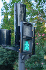 the traffic light in the Park