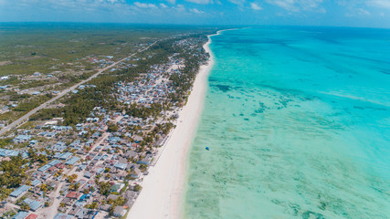 african local settlement at jambiani, Zanzibar