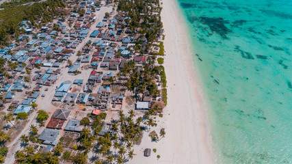 african local settlement at jambiani, Zanzibar