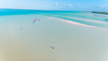 Foto op Plexiglas kitesurfen bij jambiani, Zanzibar © STORYTELLER