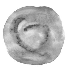 Watercolor neutral gray background with clear borders and divorces. Black and white watercolor brush stains. With copy space for text.