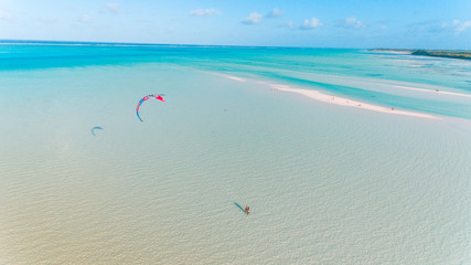 kite surfing at jambiani, Zanzibar