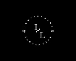 Initial IL vintage logo template