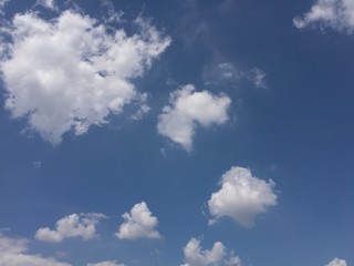 blue sky with clouds