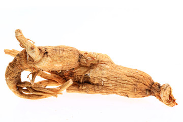Fototapeta premium Ginseng on a white background