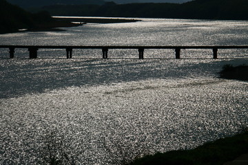 吉野川　脇町潜水橋