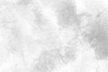 Concrete wall white color for background. Old grunge textures with scratches and cracks. White painted cement wall texture.