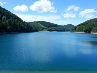 Ohra reservoir, Luisenthal, Thuringia, Germany