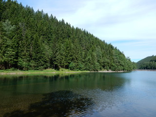 Ohra reservoir, Luisenthal, Thuringia, Germany