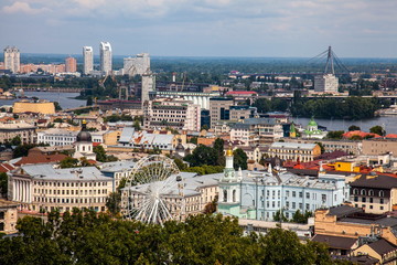 Fototapeta na wymiar View of the city,Kiev