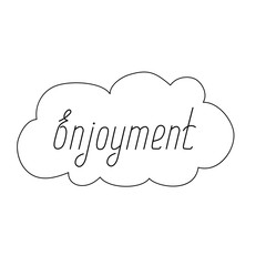 tekst enjoyment, banner, lenta.