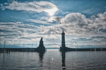Lindau Hafeneinfahrt