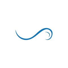 Water wave icon vector