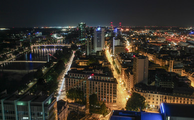 Frankfurt am Main ausblick auf das Bahnhofsviertel