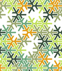 Geometric green islamic pattern. Color geometric arabic vector texture for cloth, textile, wrapping, wallpaper
