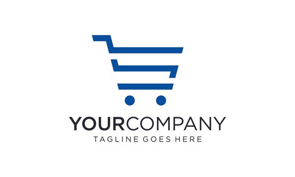 Shopping Trolley Logo Designs Concept