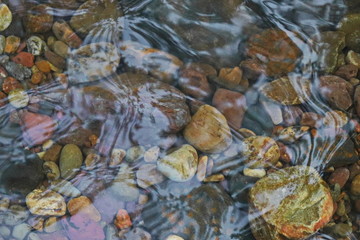 beautiful stone under the water