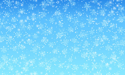 Snowflakes background. Vector. Falling snow.