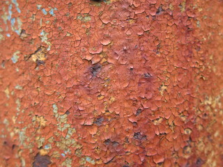 red rust texture on metal