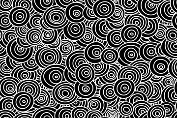 Black seamless pattern