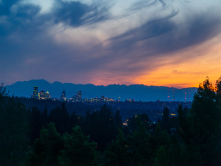 Seattle Skyline Sunset