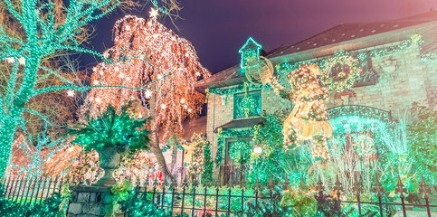 hristmas Lights in Dyker Heights district. It is the cutest small area of houses  decorated for the holiday season in the Brooklyn Metropolitan Area, New York City