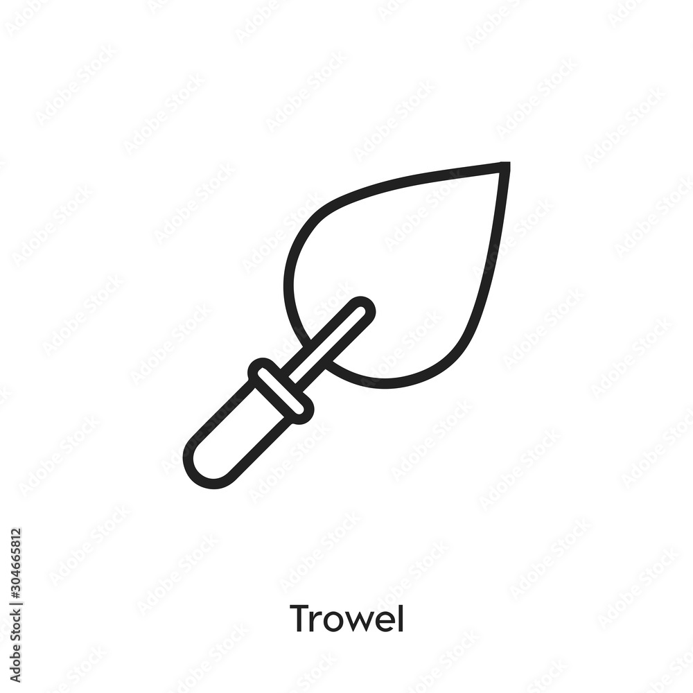 Wall mural trowel icon vector