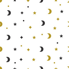 seamless pattern with moon