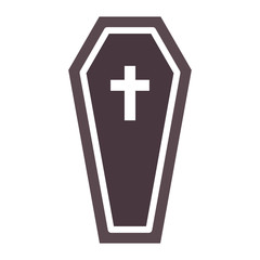 Obraz premium Coffin Doodle Icon Vector