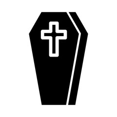 Coffin Doodle Icon Vector