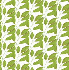 Seamless pattern with flowers and leaves. Floral pattern for wallpaper or fabric. Botanic tile.