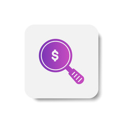 icon in solid/glyph with stripes style in purple smooth gradient color