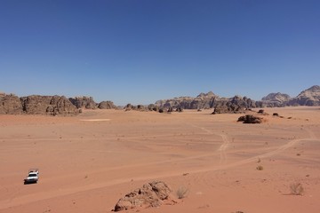 off road tour in the Wadi Rum desert