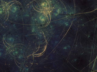 abstract chaotic fractal background 3D rendering illustration