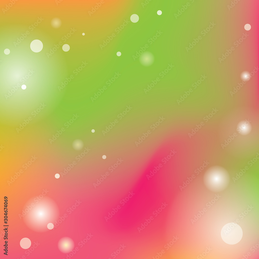 Poster abstract blurred gradient mesh background. colorful bokeh banner template