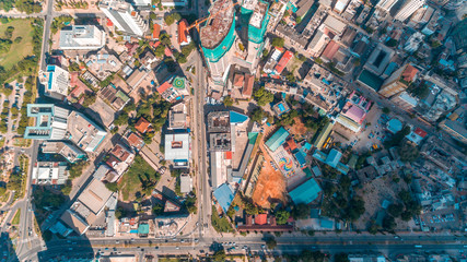 aerial view of the haven of peace, city of Dar es Salaam