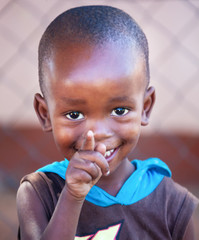 African child in a village