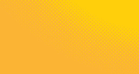Orange halftone pop art background abstract vector comics style blank layout template with clouds beams and isolated dots pattern. For sale banner for your designe 1960s. with copy space eps10