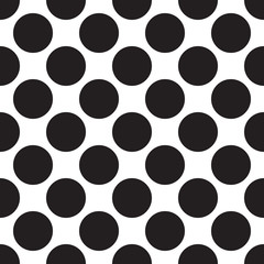black white seamless pattern with circle dot