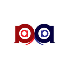 Obraz premium Letter A logo icon vector. A logo trendy. Simple design on white background.