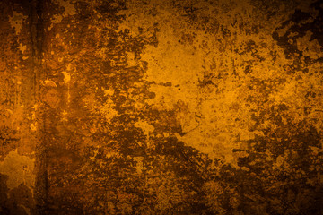 Old cement wall vignette background and black