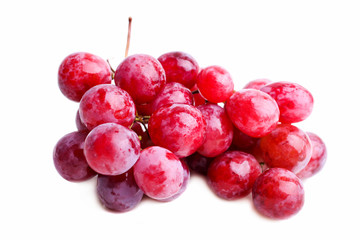 Ripe red bunch of grapes