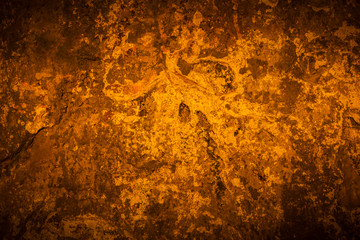 Old cement wall vignette background and black