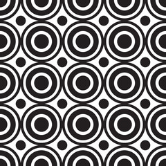 Seamless pattern geometric.Black and white background.Design for background