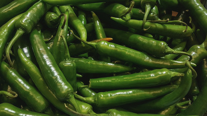 background texture of chili peppers