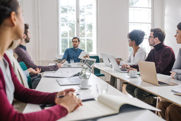 Obraz premium Business People Having a Meeting
