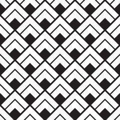 Seamless pattern geometric.Black and white background.Design for background