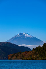 芦ノ湖から見る富士山